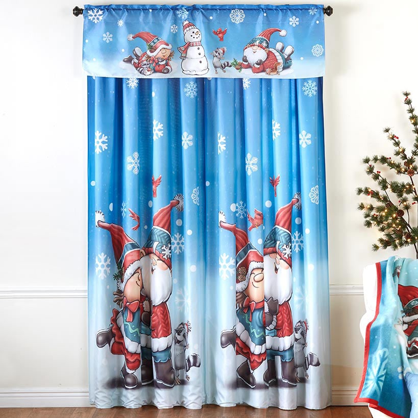 Winter Fun Gnome Panel or Valance D988392