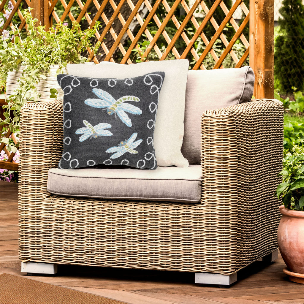 Frontporch Dragonfly Indoor Outdoor Throw Pillow
