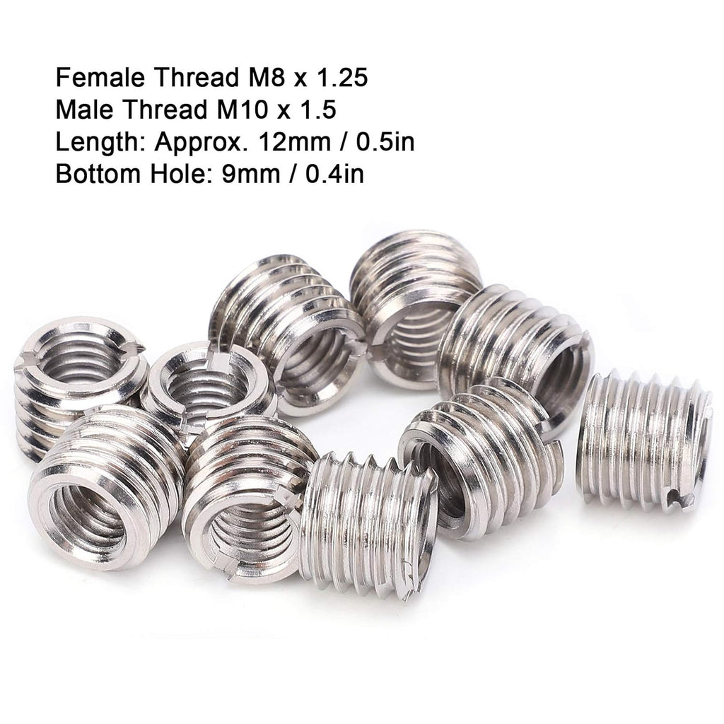 10Pcs Stainless Steel Hex Socket Drive Insert Nut for Wood Furniture (20 x15mm) G2190