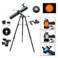 800mm x 80mm Astronomical Reflector Telescope with Smartphone Adapter and Solar Filter T309