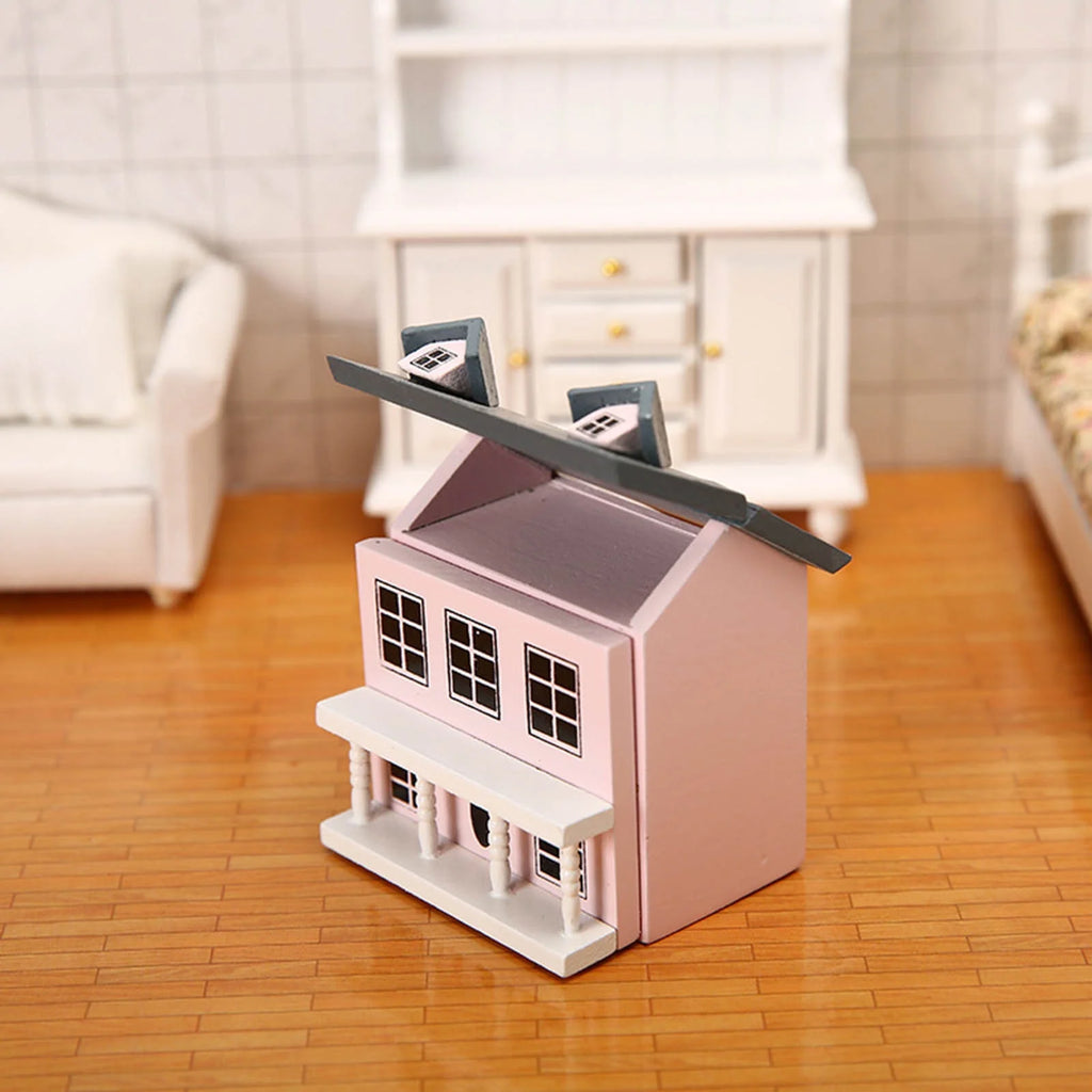 Miniature Villa Dollhouse with Kitchen Furniture Toy L15236