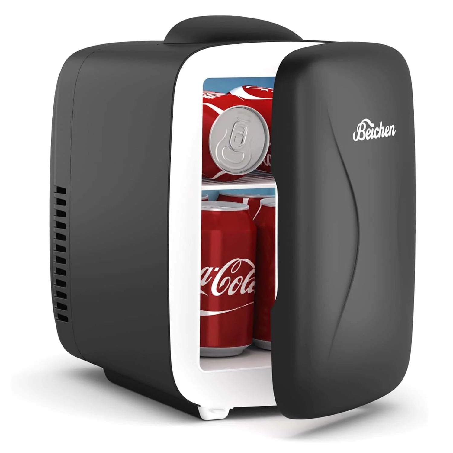 Black Mini Fridge 4 Liter Cooler and Warmer Refrigerator B279028