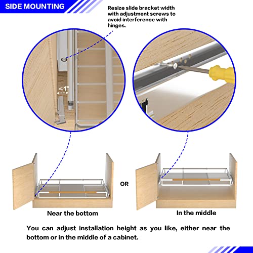 2 Pack Expandable Slide Out Drawer Cabinet Organizer S615713