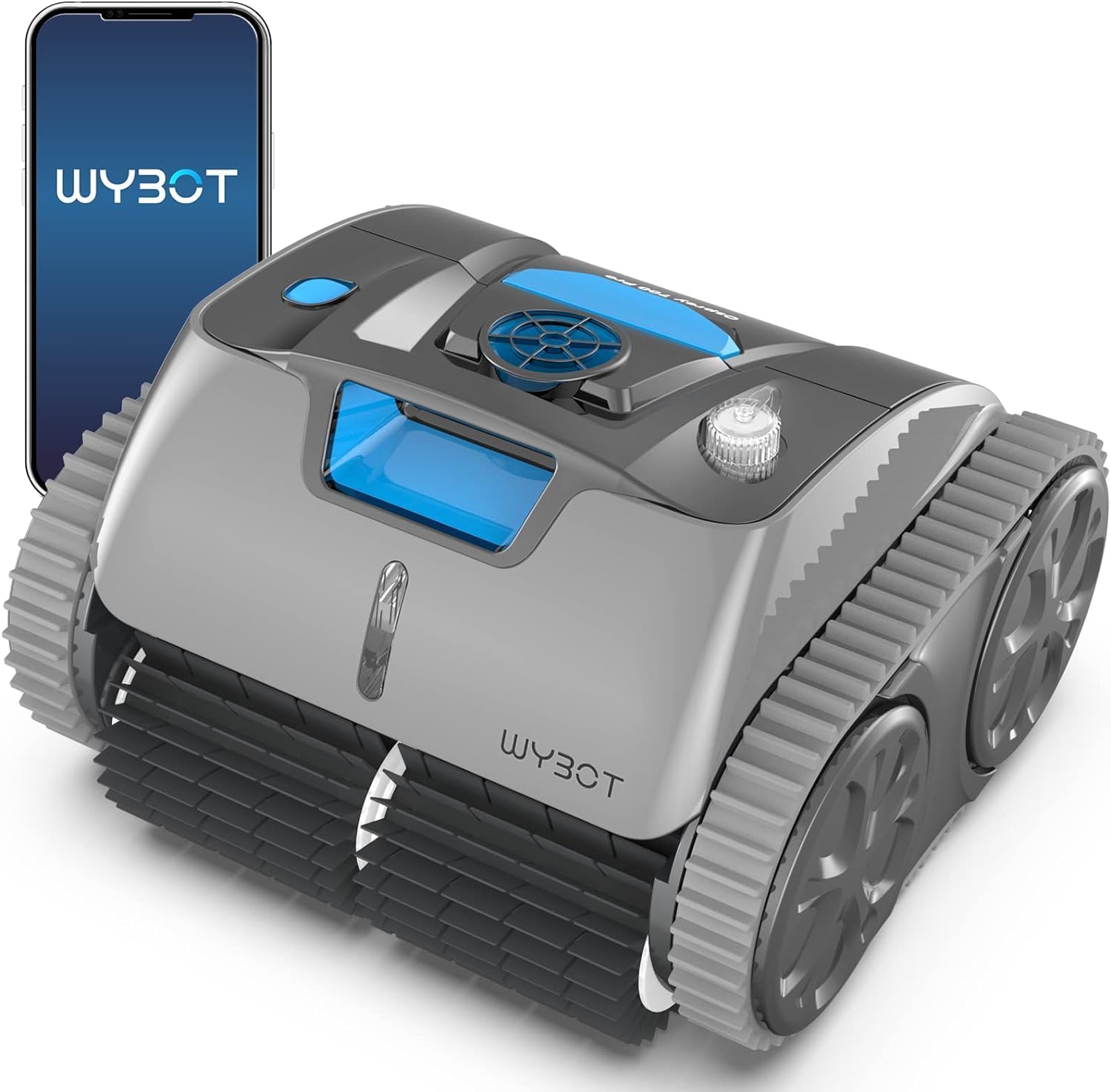 Wall Climbing Robotic Pool Cleaner with APP, 15000mAH Battery, LED Indicator Z584