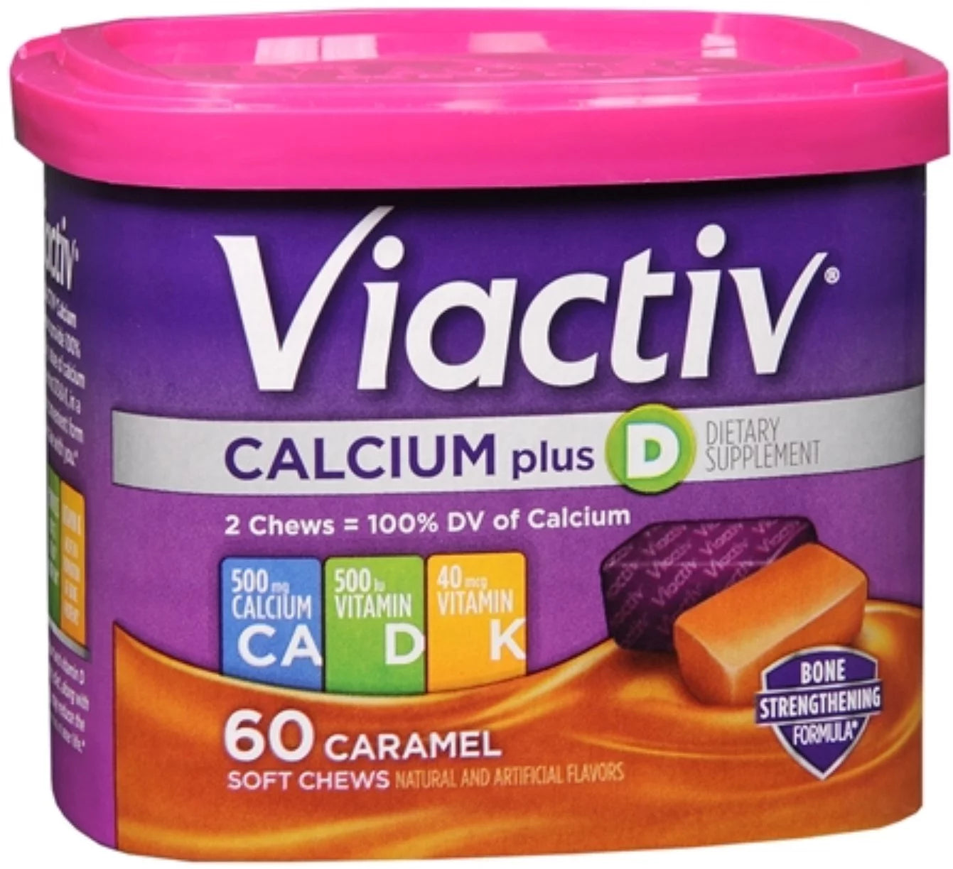 Calcium Soft Chews Caramel 60 Each (Pack of 3) Z92053