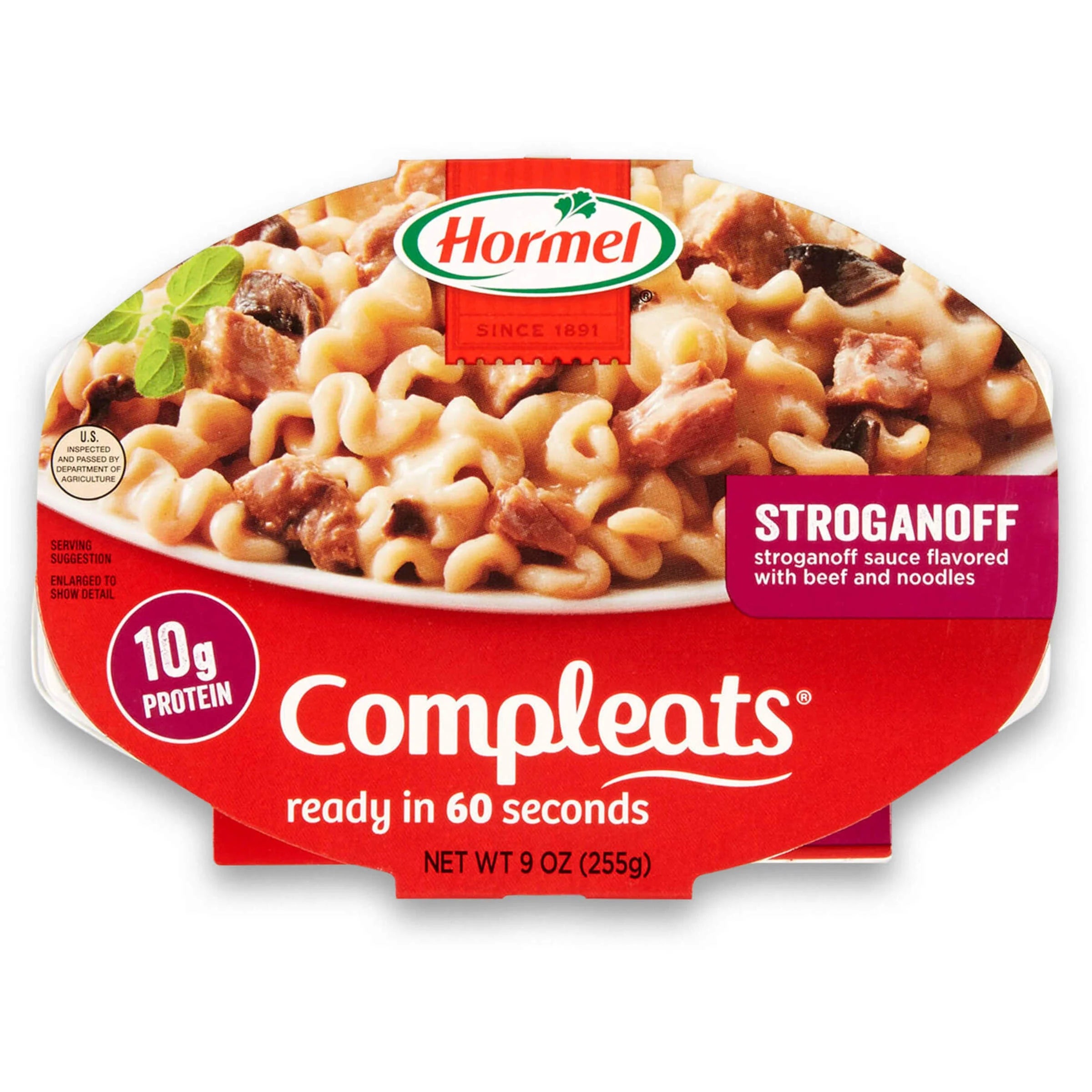 Shelf Stable Stroganoff 9 oz Plastic Tray U396