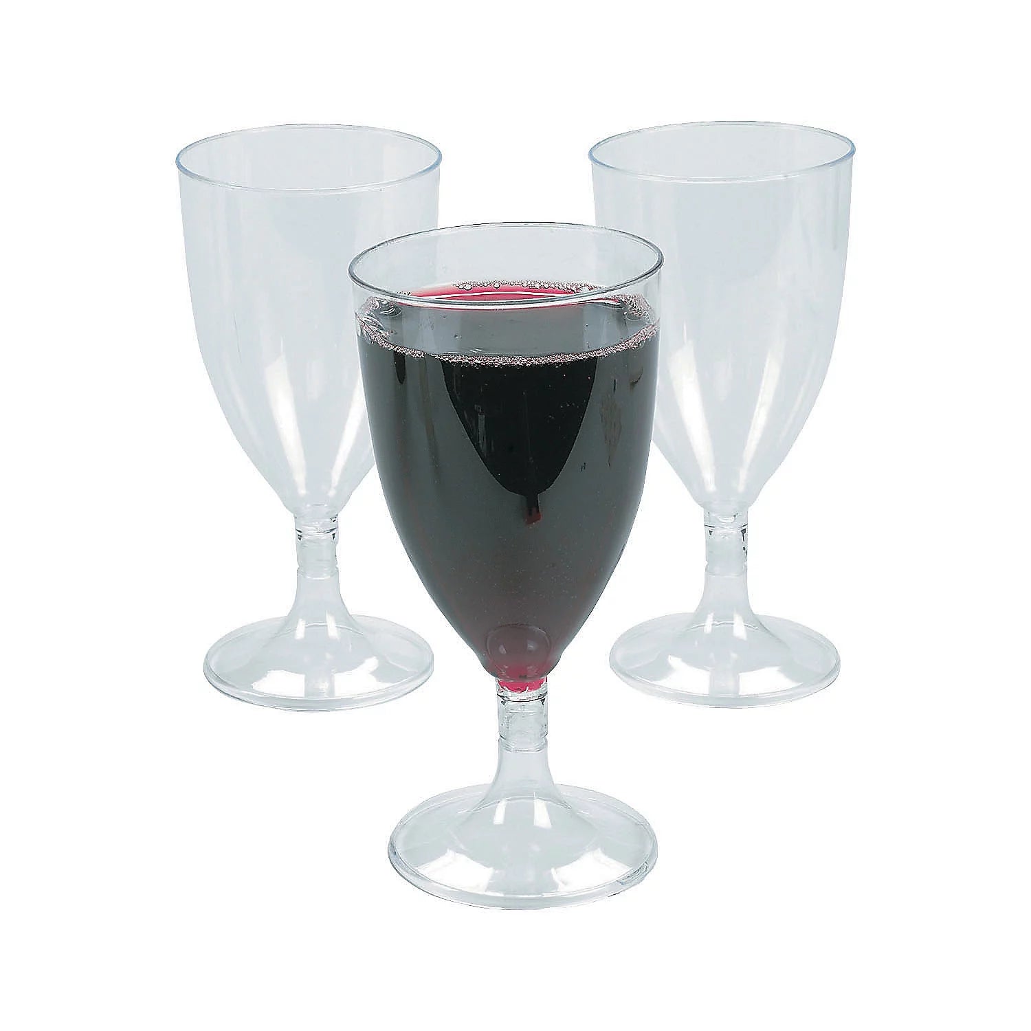 25 Pc Plastic Wine Glasses X194