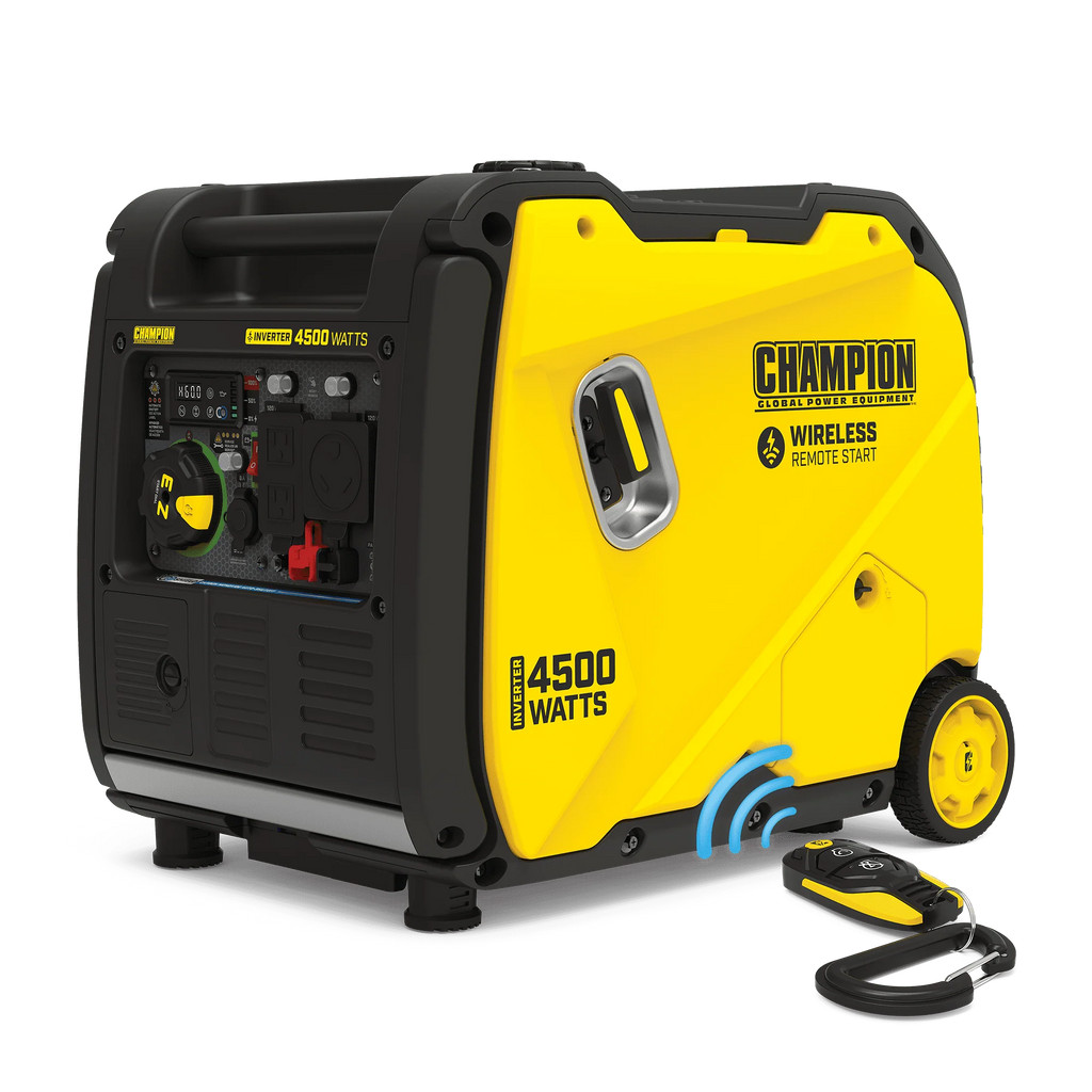 4500-Watt Wireless Remote Start Inverter Generator with CO Shield N918