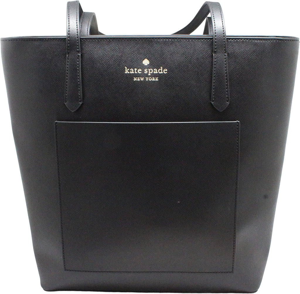 Black Leather Tote D137335
