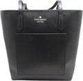 Black Leather Tote D137335