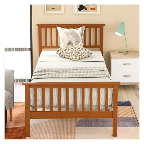 Twin Bed Frame Platform with Headboard and Footboard O503129