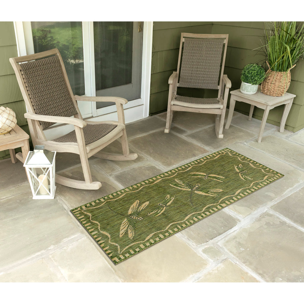 Carmel Dragonfly Indoor Outdoor Area Rug
