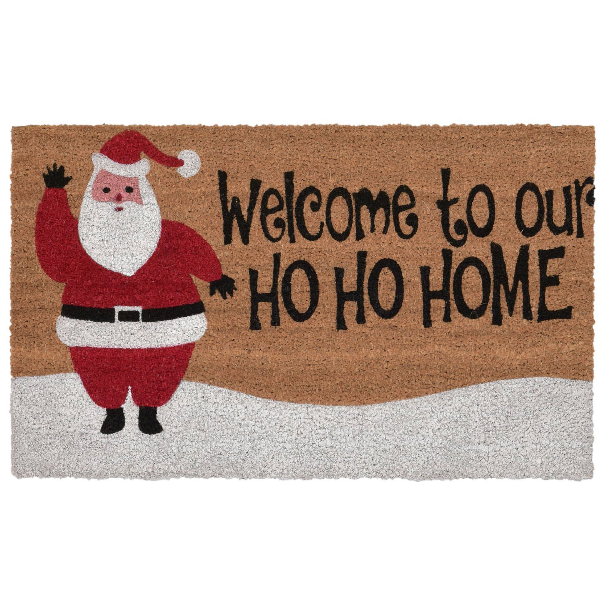 Natura Ho Ho Home Coir Doormat with Non-Slip Backing