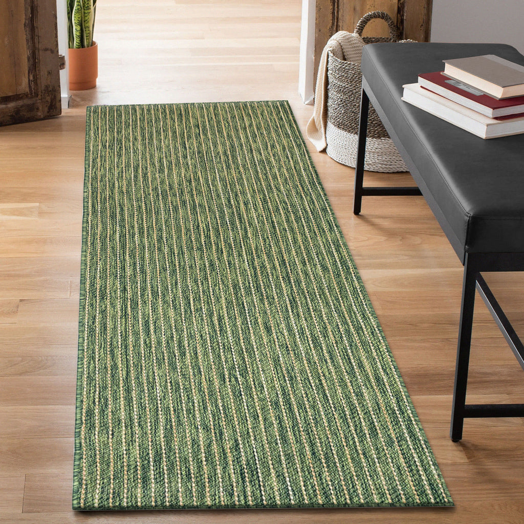 Carmel Texture Stripe Indoor Outdoor Area Rug