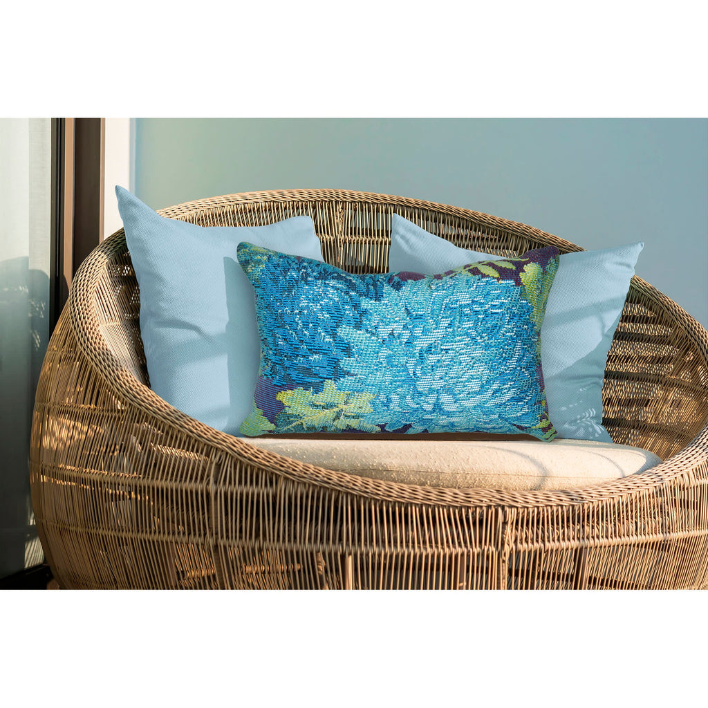 Marina Mums Indoor Outdoor Throw Pillow