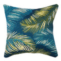Marina Palm Border Indoor Outdoor Throw Pillow