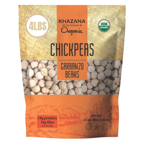 Organic Chickpeas 7lb Garbanzo Beans Non-GMO Gluten Free Kosher Lentils K637