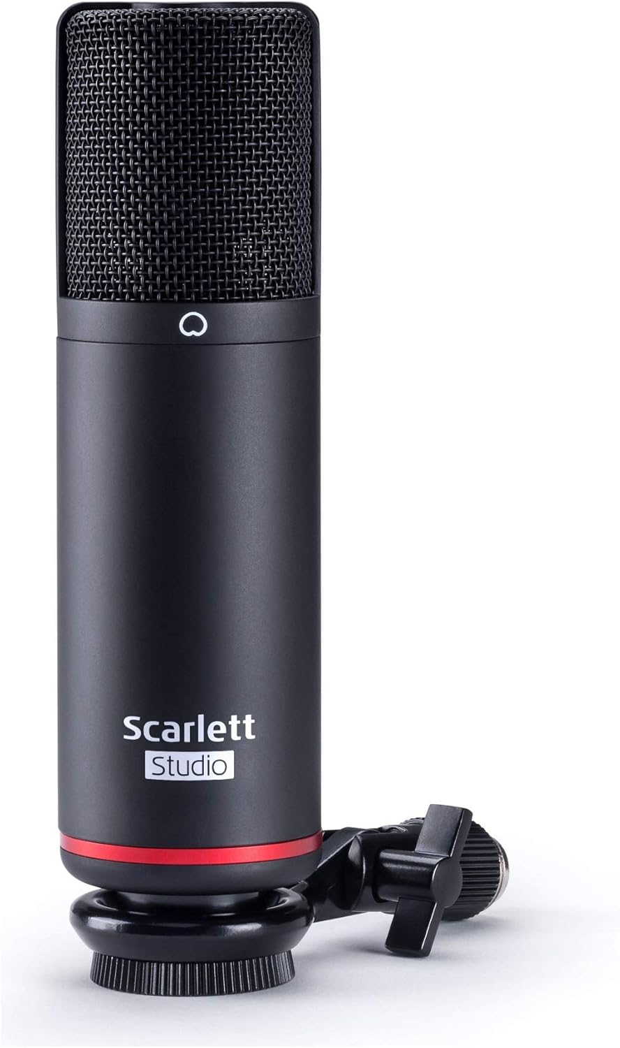 USB Audio Interface Bundle with Microphone, Headphones, XLR Cable, and Pop Filter H1263