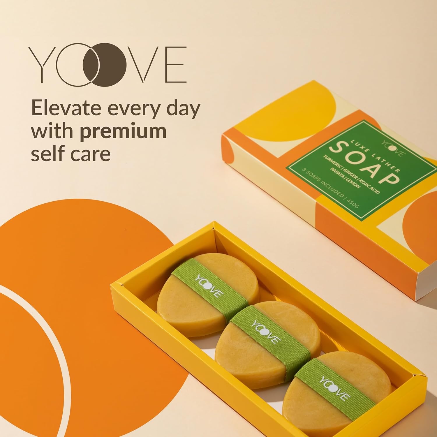 3-Pack Turmeric Kojic Acid Soap Bar C903667