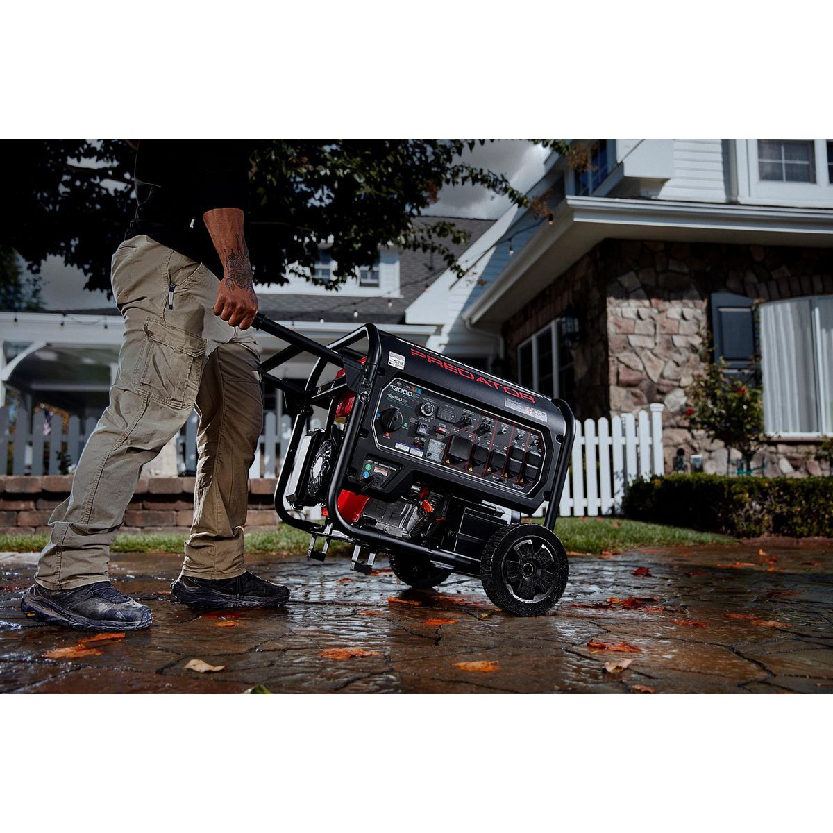 13,000 Watt Tri-Fuel Portable Generator with Remote Start P47214