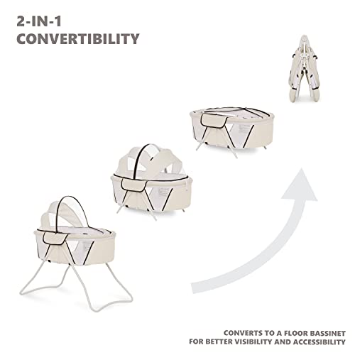 2-in-1 Convertible Bassinet, Black G669265