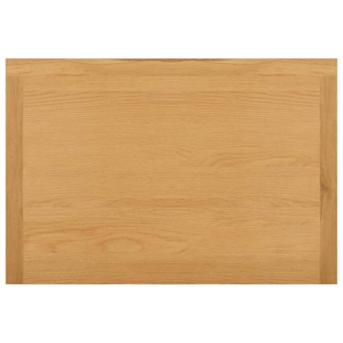 Solid Oak Wood Wardrobe with Hanging Rail and Drawers P40239