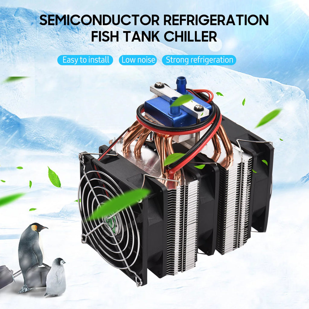 180W Semiconductor Refrigeration Fish Tank Chiller with 6pcs Heat Dissipation Copper V8420