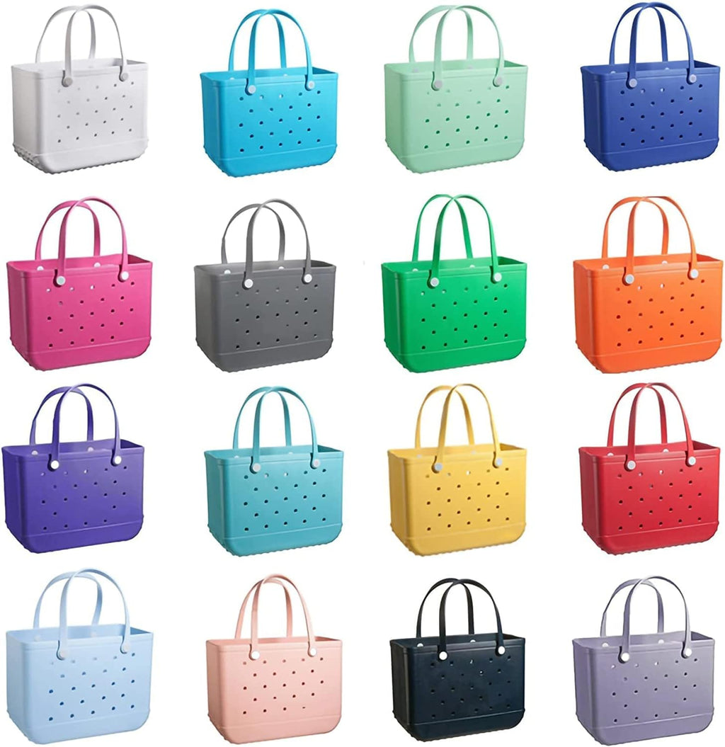 Lake Green Medium Waterproof EVA Beach Tote Bag O332