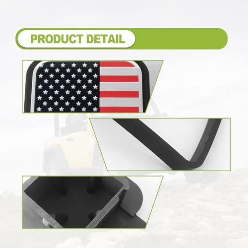 American Flag Red Trailer Hitch Dust Plug I73108