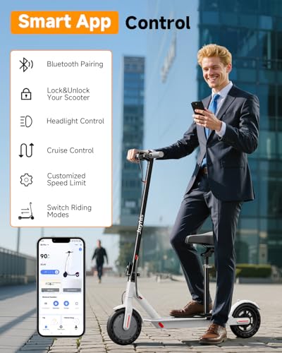 Electric Scooter with Seat, 16 Mph, 8.5'' Tire, 350W Motor Q1208