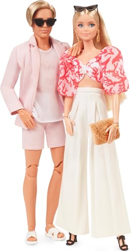 Barbie Style Doll 2-Pack and Ken Dolls Dressed in Resort-Wear Fashions and Swimsuits Y6349