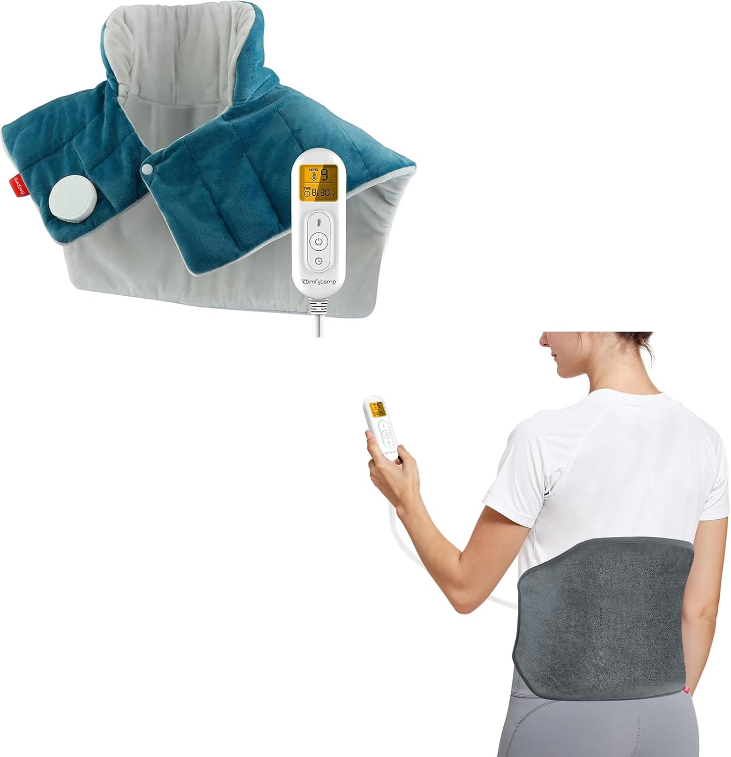 Heating Pad with Strap, 9 Heat Levels, 11 Auto-Off V302138