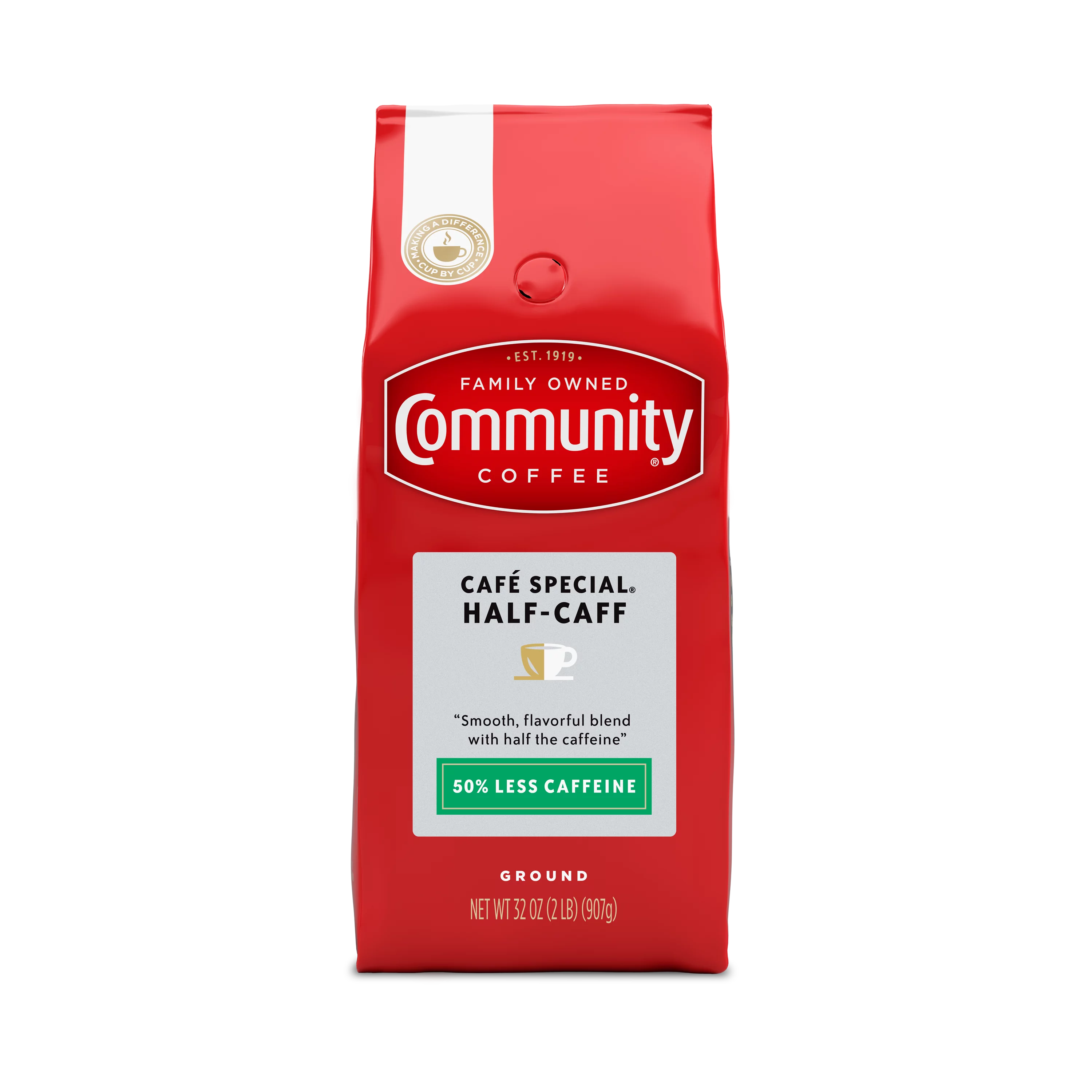 Half-Caff 32 Ounce Bag Coffee T652