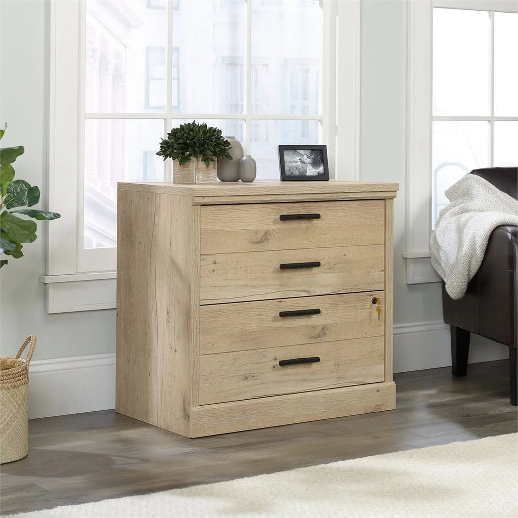Traditional Engineered Wood Lateral File Cabinet in Prime Oak L5190