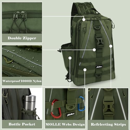 Fishing Tackle Backpack with Rod Holder H632