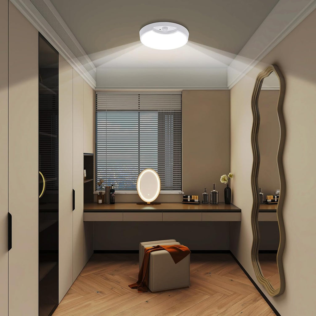Rechargeable Motion Sensor Ceiling Light 8.7inch 6000K 8000mAh L898916