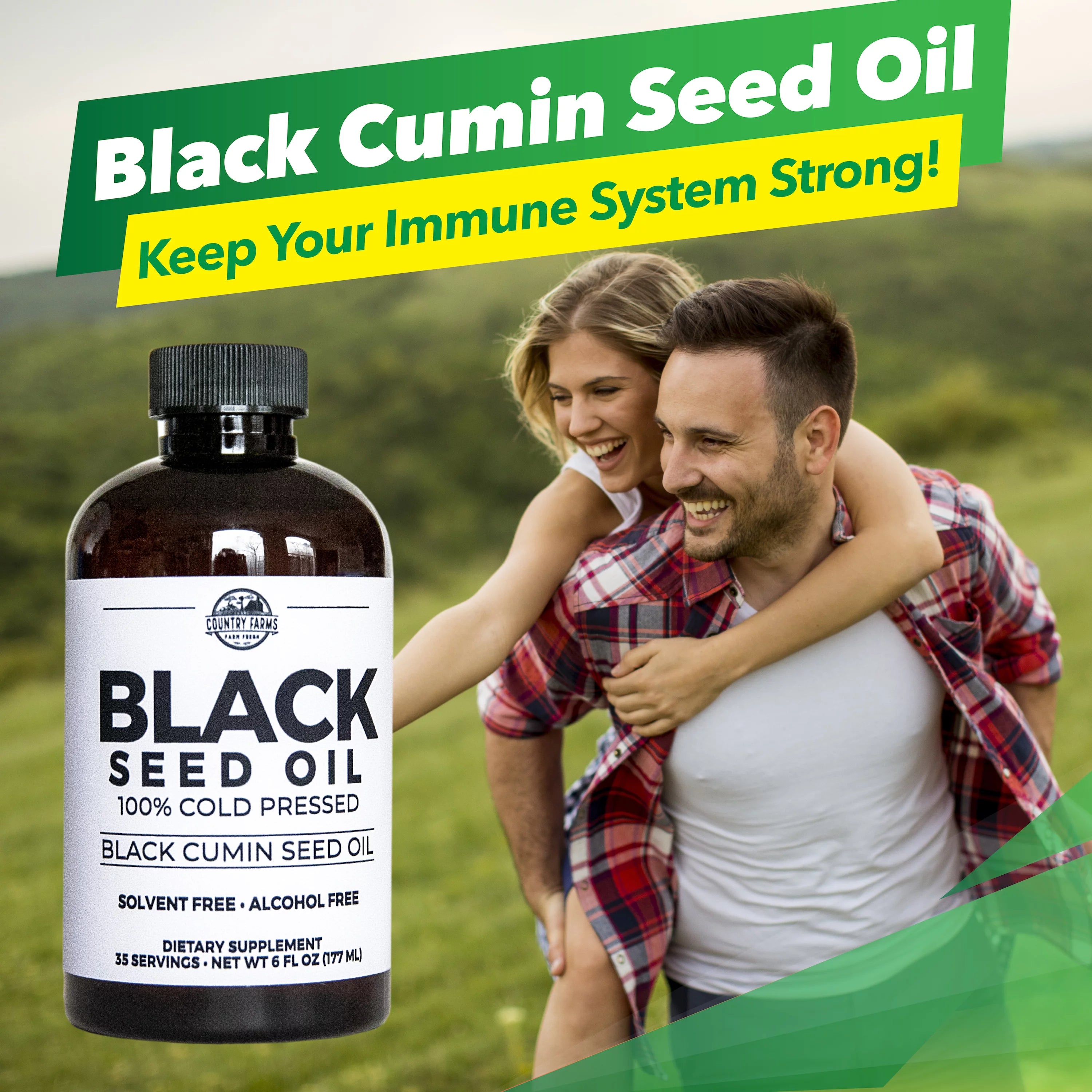 Black Seed Oil Dietary Supplement, Cold Pressed, 6 fl. oz., 35 Servings H618210