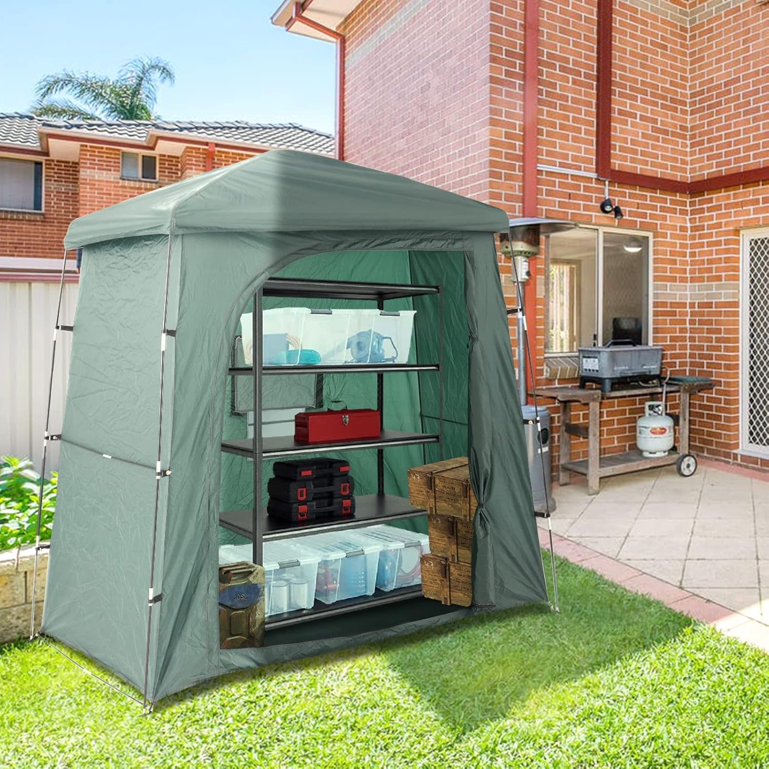 Foldable Waterproof Outdoor Bike Storage Tent A2051