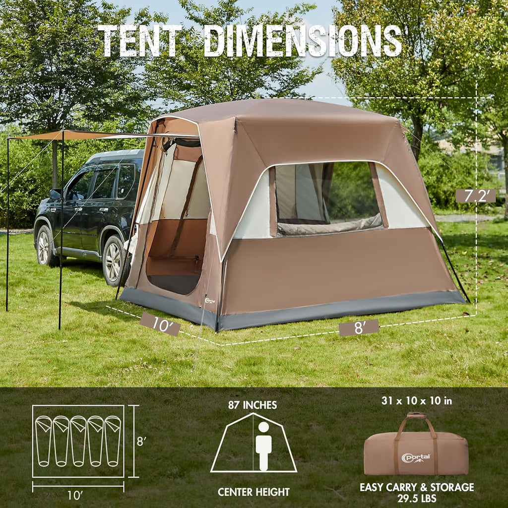 2-in-1 5 Person SUV Tent with Porch G102805