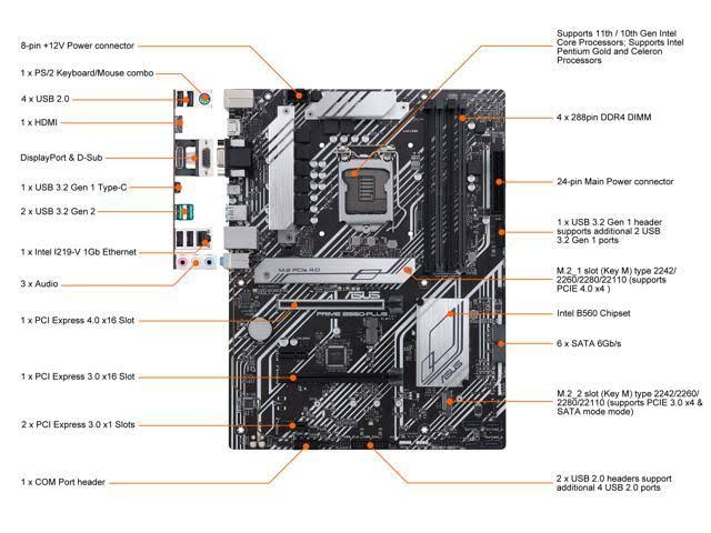 Intel LGA 1200 ATX Motherboard O974706