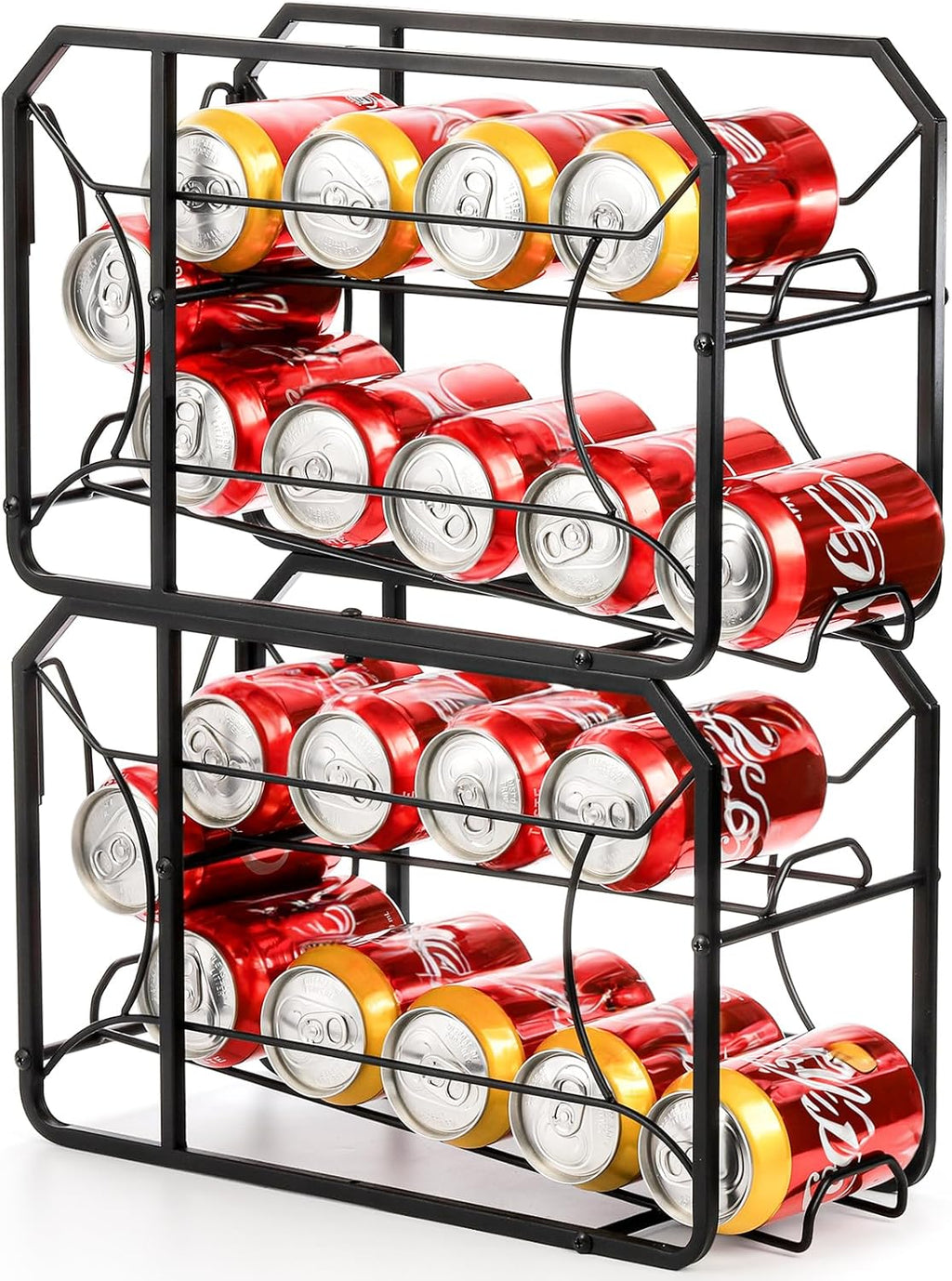 Black Stackable Can Rack Organizer O6030