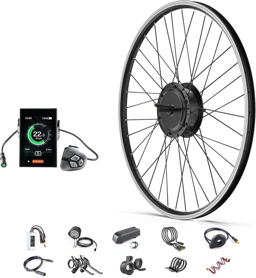 48V 500W Front Hub Motor Electric Bike Conversion Kit for 26 inch Wheel with LCD Display K751