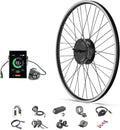 48V 500W Front Hub Motor Electric Bike Conversion Kit for 26 inch Wheel with LCD Display K751