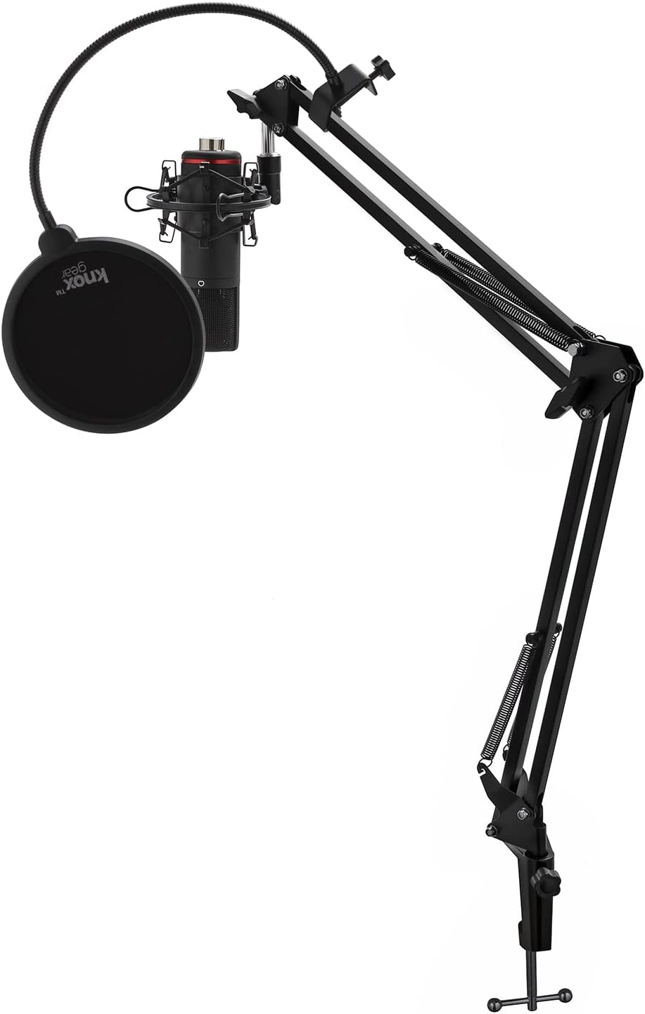 USB Audio Interface Bundle with Microphone, Headphones, XLR Cable, and Pop Filter H1263