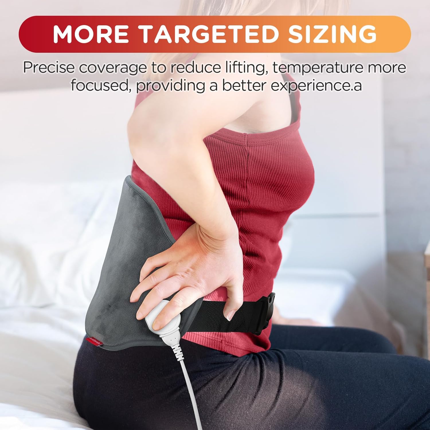 Heating Pad with Strap, 9 Heat Levels, 11 Auto-Off V302138