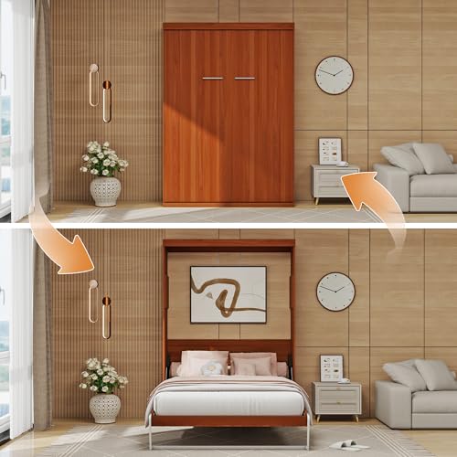 Full Brown Murphy Bed Q54502
