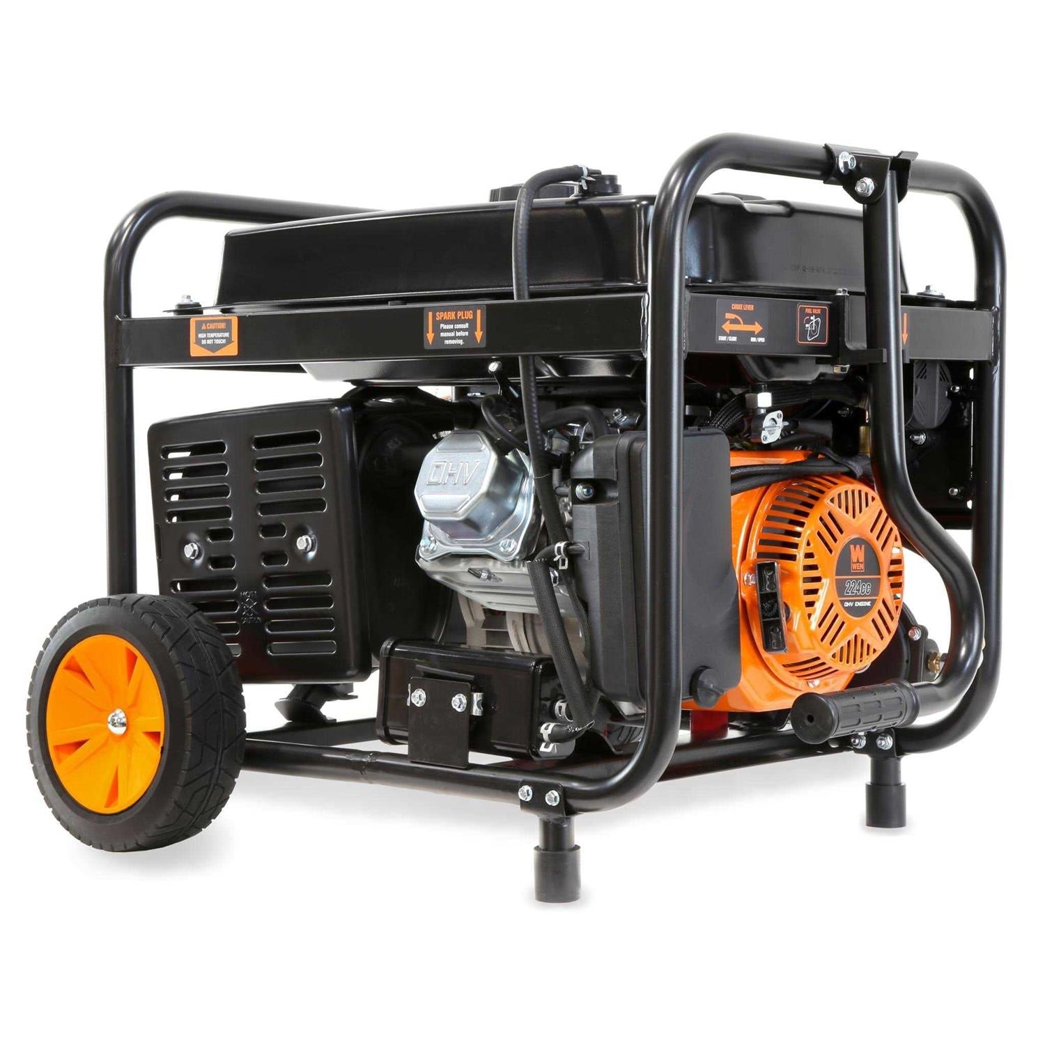 4750-Watt 120-Volt/240-Volt Dual Fuel Electric Start Portable Generator with Wheel Kit and CO Shutdown Sensor O250