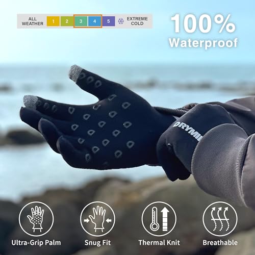 Waterproof Winter Wool Blend Touchscreen Gloves H862243