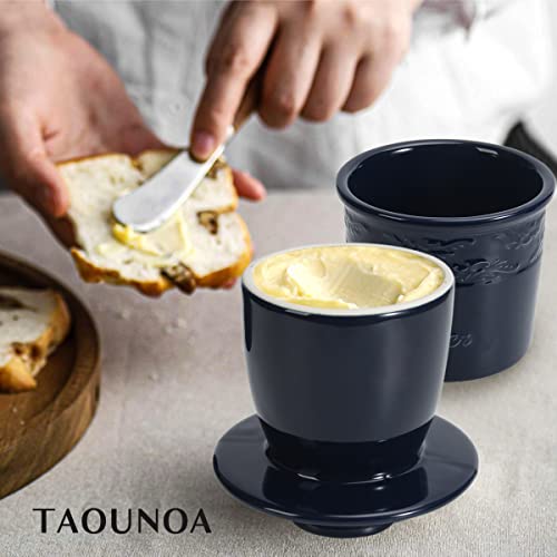 White Ceramic Butter Dish with Lid W880