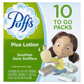 Facial Tissues, 10 To Go Packs, 10 Tissues per Pack K9671